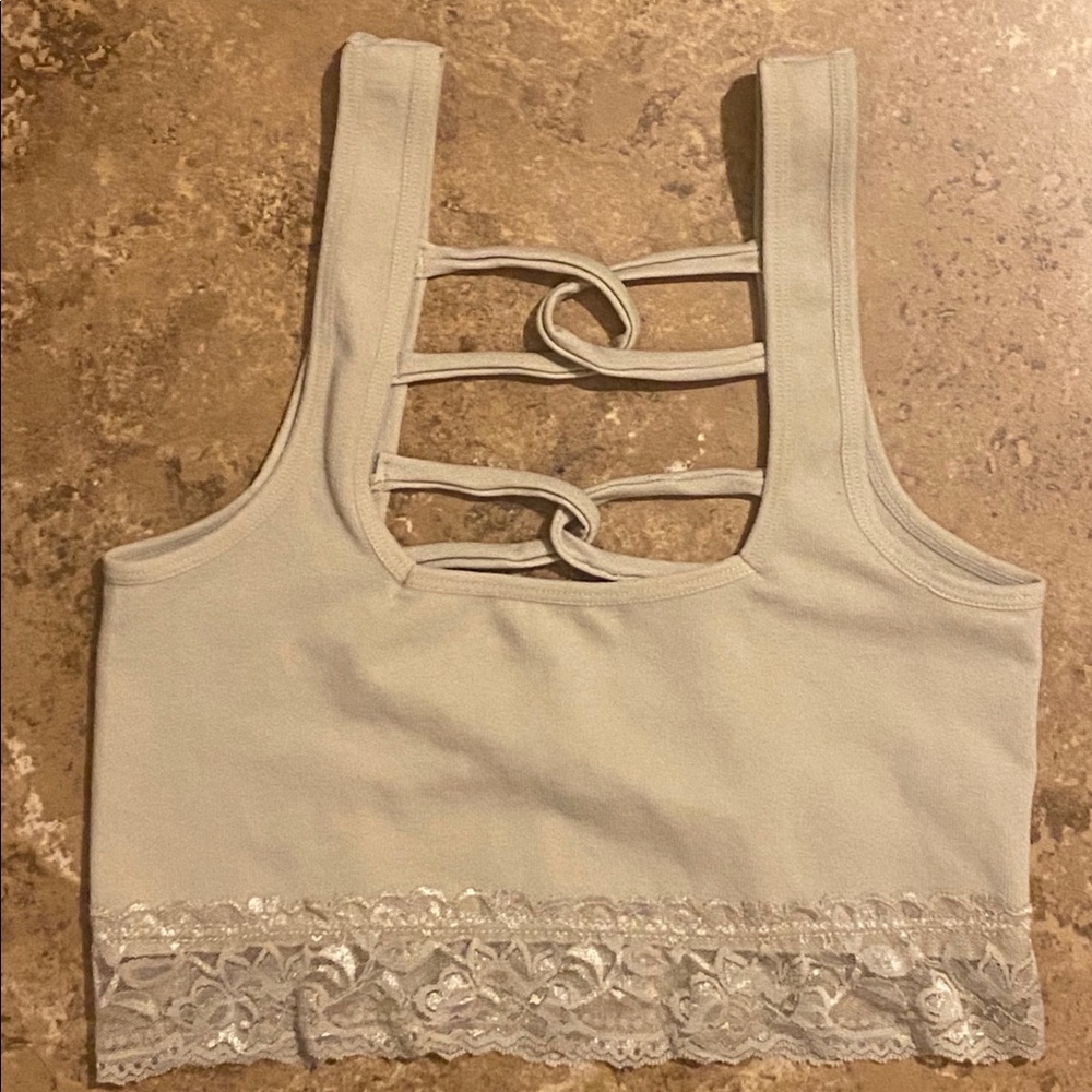Lacy crop top